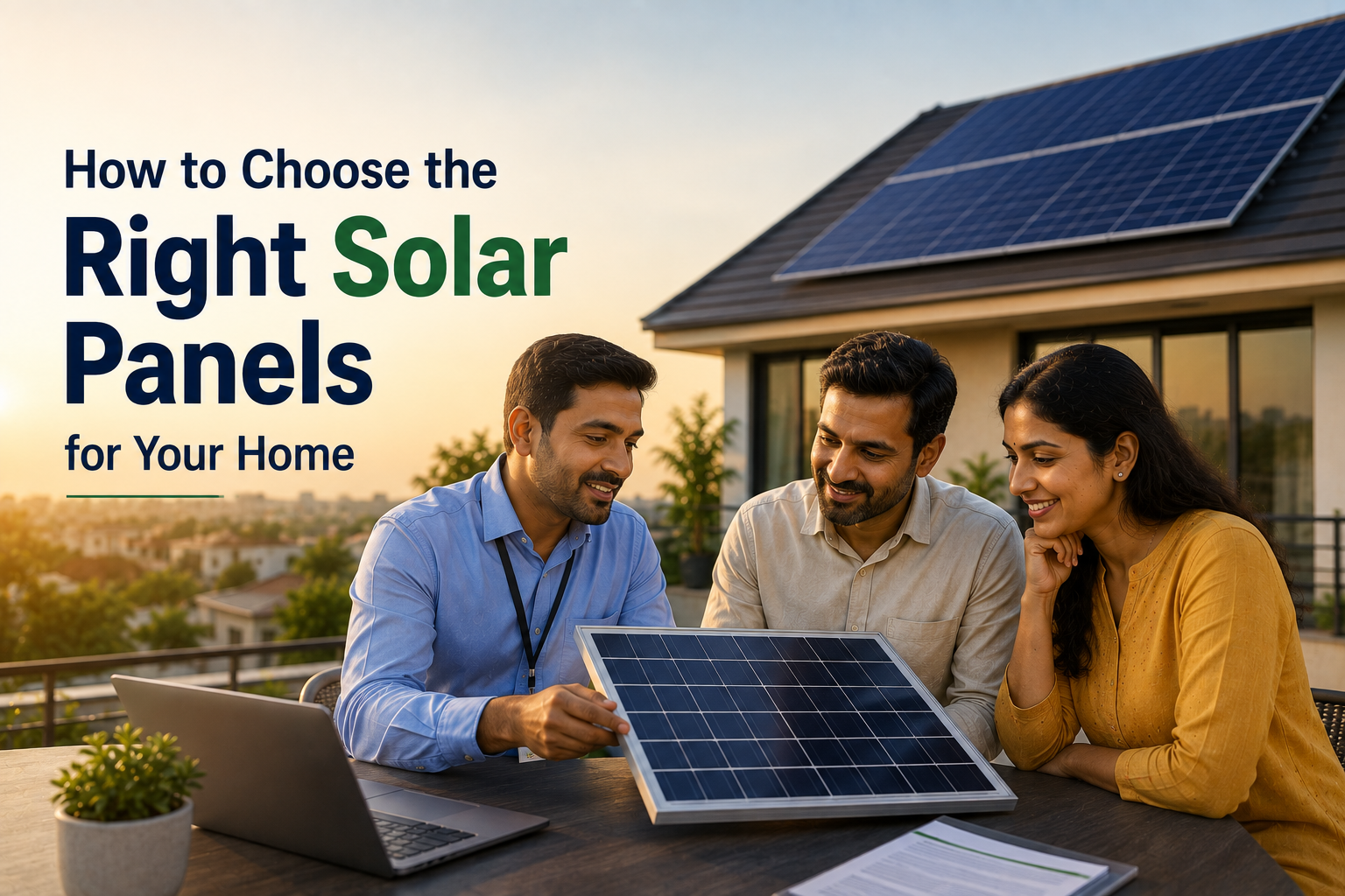 Guide to choosing the right solar panels for your home